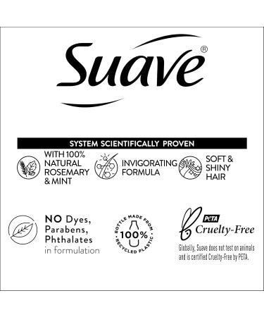 Suave Rosemary &amp; Mint Shampoo &amp; Conditioner Set - Hair Strengthening Invigorating Clarifying 12.6 Oz Each | International Shipping - Buy Online on GoSupps.com