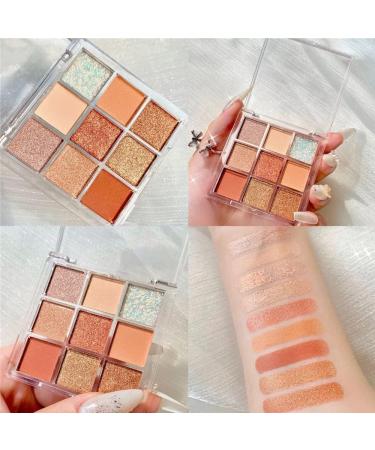 Fashion Waterproof Eyeshadow Palette 9 Colors Shimmer Matte Eyeshadow Makeup Palette Colorful Creamy Texture Eyeshadow Powder (01#) - Buy Online on GoSupps.com