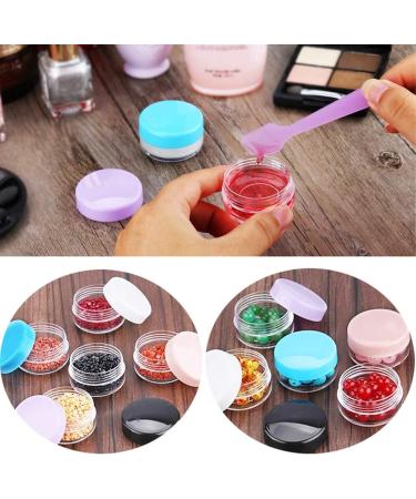 Greatforu 12 Pack 15ml Transparent Cosmetic Containers with Lids - Ideal for Creams Lip Balm & Lotions - Includes 12 Mini Spatulas & Labels for Easy Organization - Buy Online on GoSupps.com