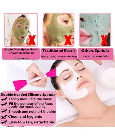 RamPula Face Mask Brush Facial Mud Applicator with White Plastic Handle Soft Face Mask Applicator for Applying Facial Mask Eye Mask Cream Mud Clay Mixed Mask DIY Peel Glycolic Mask Makeup - Buy Online on GoSupps.com