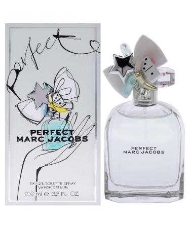 Marc Jacobs Perfect by Marc Jacobs for Women - 3.3 oz EDT Spray Floral 3.4 Ounce (Pack of 1)