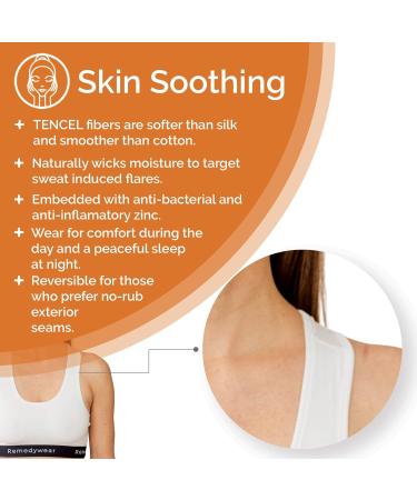 Remedywear Light Support Eczema Bra for Sensitive Skin Tencel and Zinc Hypoallergenic (Black Medium) - Buy Online on GoSupps.com
