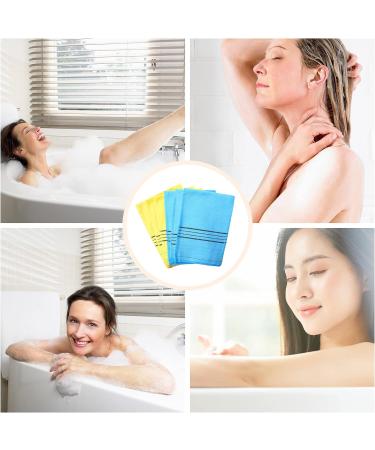 Korean Exfoliating Mitt 12 Pack - Double Sided Body Scrub Cloth & Gloves for Dead Skin Removal - Buy Online on GoSupps.com