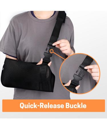 Buy SWISSELITE Adjustable Arm Shoulder Sling - Mesh Immobilizer for Men & Women | Support for Left/Right Arm Shoulder Elbow & Wrist - Ideal Shower Sling - Buy Online on GoSupps.com