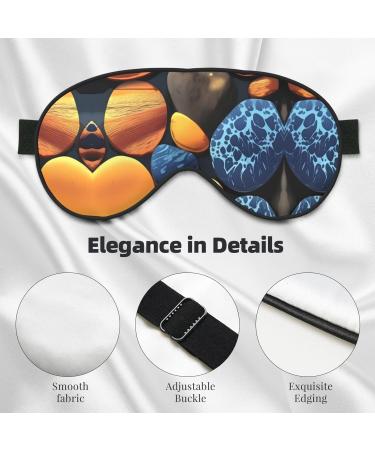 Buy Yellow Pebbles Eye Mask - Soft Elastic Adjustable Sleep Mask for Men & Women - International Shipping Available - Buy Online on GoSupps.com