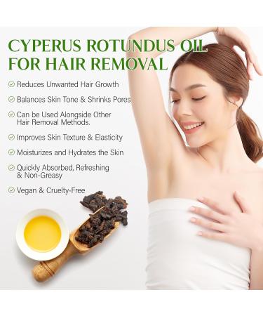 Cyperus Rotundus Oil Cyprus Rotundus Oil for Hair Removal Cyperus Oi-l Natural Soothing and Gentle Reducing Body Hair Growth Smooth Skin & Hair Removal 60ml (1pcs) 2.02 Fl Oz (Pack of 1) - Buy Online on GoSupps.com