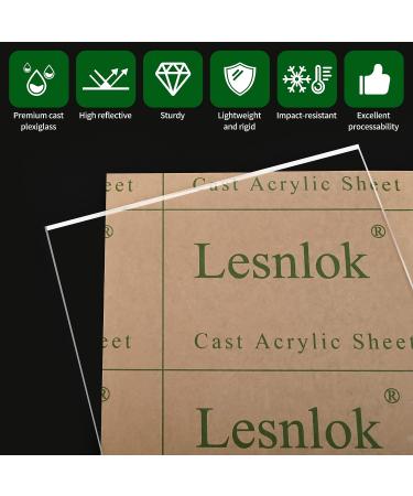 2 Pieces 12 x 18 Cast Acrylic Sheet Plexiglass Sheets 1/8 inch Thick (3mm) Clear Acrylic Sheet Clear Plastic Sheet for Sign Craft Photo DIY Display Projects 12 x18 x 3mm 2 - Buy Online on GoSupps.com