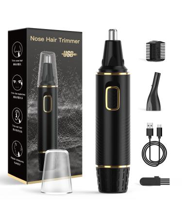 Professional Ear & Nose Hair Trimmer for Men - USB-C Rechargeable, Fast and Quiet Nose Hair Clipper Trimmer for Facial Hair and Beard Grooming,Safe and Painless - Washable, Antiskid, and Powerful