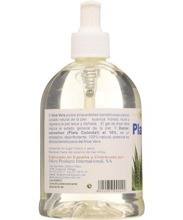 Oikos Aloe Vera Gel with Colloidal Silver - 500ml | Soothing Skin Care - Buy Internationally - Buy Online on GoSupps.com