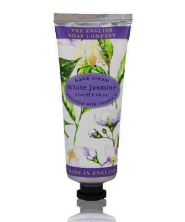 The English Soap Company Hand Cream Jasmine Hand Cream Moisturising Hand Cream for Men and Women White Jasmine Scent 75ml
