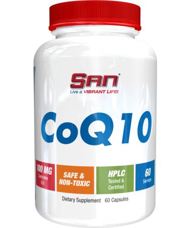 SAN Nutrition CoQ10 - High Potency Powerful Antioxidant for Heart Health and Energy Support 60 Servings