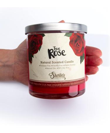True Rose Scented Natural Soy Candle - 100% Soy Clean Burning Phthalate & Paraben Free Essential Fragrance Oils - 9 Oz - International Shipping Available - Buy Online on GoSupps.com