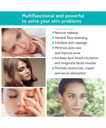 MARY LAVENDER Silicone Face Scrubber 4 Pack - Gentle Exfoliating Cleansing Brush for Blackhead Removal and Massaging - Suitable for All Skin Types - Buy Online on GoSupps.com
