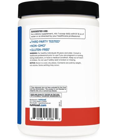 Nutricost BCAA + Hydration Powder - Tropical Punch | 30 Servings | Gluten-Free & Non-GMO Branched Chain Amino Acids for Optimal Hydration - Buy Online on GoSupps.com