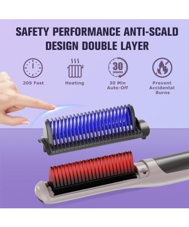 Hair Straightener Brush - Fast Heating Comb for All Hair Types | 5 Temperature Settings - Perfect Gift for Women - Buy Online on GoSupps.com