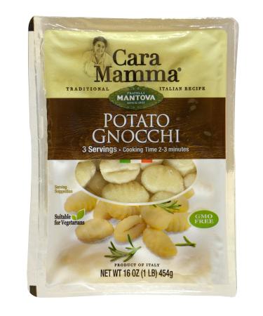Mantova Authentic Italian Potato Gnocchi, 1 lb Pack (Pack of 6) - Imported Directly from Italy - Soft Potato Dumplings - Makes a Great Side Dish
