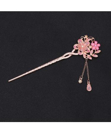Vintage Opal Hair Stick | Chinese Hairpins & Chopsticks | Pink Hair Decor - Buy Online on GoSupps.com