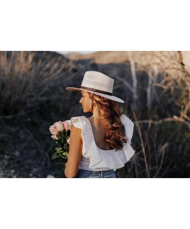 American Hat Makers Barcelona Fedora Sun Hat for Men & Women - Medium Cream - Buy Online on GoSupps.com