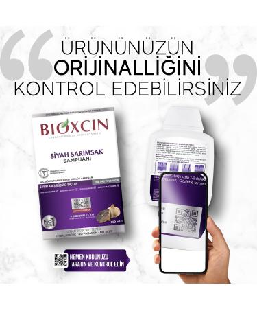 Bioxcin Black garlic shampoo 300 ml strengthening shampoo against hair loss with 100 black garlic extract for powerful healthy hair growth - Buy Online on GoSupps.com