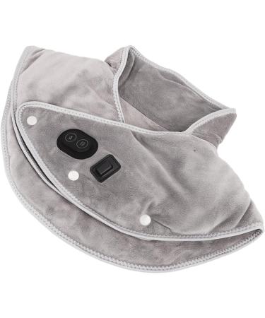 Electric Heated Neck Wrap - USB Charging Heating Pad & Massage for Pain Relief - Gray Sable Fabric - Buy Online on GoSupps.com