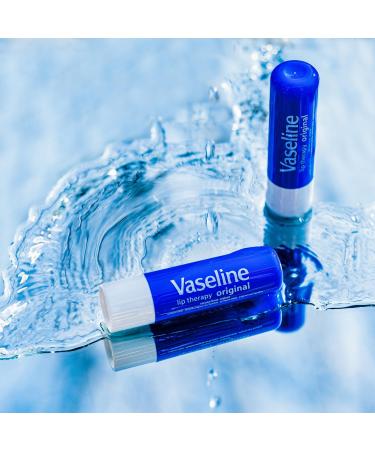 Vaseline Lip Therapy Original - Fast-Acting Moisturizer for Very Dry Lips | Lip Balm Stick (Pack of 8 - Buy Online on GoSupps.com