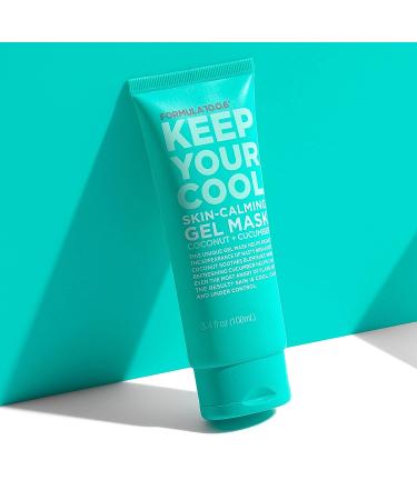 Formula 10.0.6 Keep Your Cool Skin-Calming Gel Mask - Soothes Blemishes, Vegan, Paraben-Free, 3.4 Fl Oz - Buy Online on GoSupps.com
