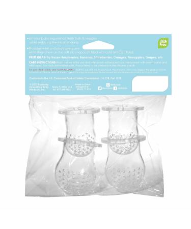 RaZbaby Feeder Pacifier Replacement Nipples (2 Large & 2 Medium) for Fruits & Vegetables Infant Soothing Teether Toy 6M+ Food-Grade Silicone Pouch/Nipple Dishwasher Safe BPA Free Freezable 4 Pack 4-Pack Replacement - Buy Online on GoSupps.com