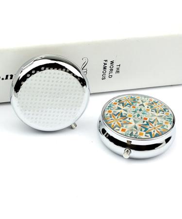 Travel Pill Box Organizer - 3 Compartment Portable Medicine Case | Compact Gray Pill Case for Purse & Pocket - Buy Online on GoSupps.com