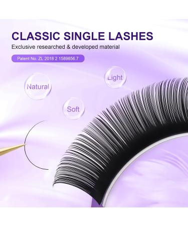 Nagaraku Single Individual Eyelash Extensions - Permanent Volume Matte Black 16 Rows (0.07 D Curl Length 16-20mm Mix) - Best Quality for Stunning Lashes - Buy Online on GoSupps.com
