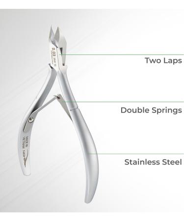 NGHIA Cuticle Nipper D-03 | Stainless Steel Durable & Sharp | Ergonomic Design | Salon & Home Use | Grey Plated - Buy Online on GoSupps.com