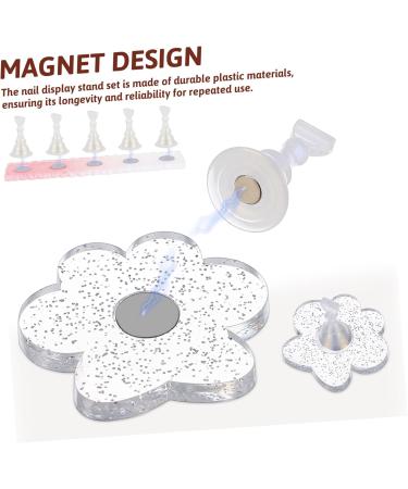 HONMEET 1 Set Nail Stand Set Nail Tips Training Stand Magnetic Nail Tips Practice Nail Painting Stand Magnetic Fake Nail Holder Nail Tip Stand Holder Nail Art Holder Nails Plastic - Buy Online on GoSupps.com