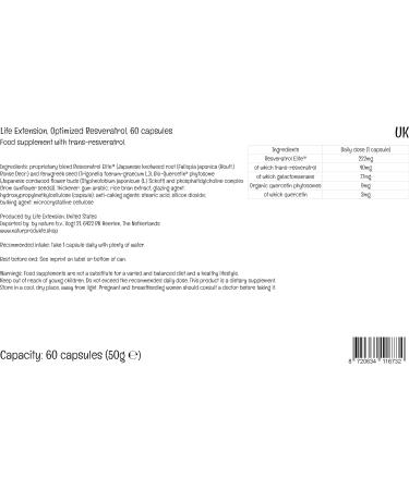 Optimized Resveratrol with Quercetin & Fisetin - 60 Vegan Tablets | Non-GMO, Gluten-Free - Buy Online on GoSupps.com