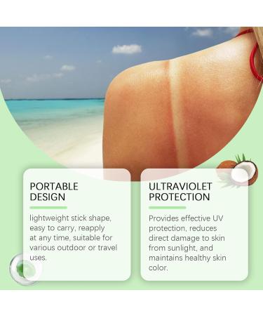 Cooling Sun Stick Sun Cream For Face Korean Stick Sunscreen Korean Korean Moisturizing Sunscreen Stick Water Resistant & Non-Greasy (3pcs) - Buy Online on GoSupps.com