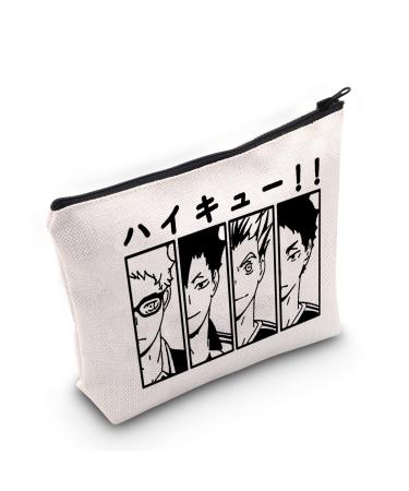 Wumpa Haikyuu Anime cosmetic bag / make-up bag Kotaro Tetsuro Keiji Hinata fans gift Haikyu Cosplay make-up bag with zipper for women and girls Haikyuu Friends - Buy Online on GoSupps.com