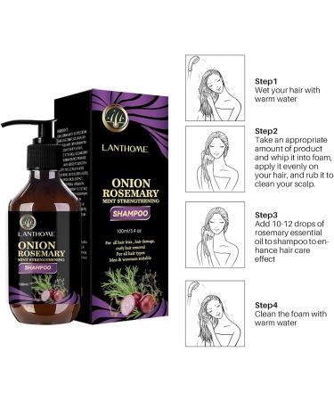  Goowafur Rosemary and onion shampoo - Scented anti-frizz shampoo - 300 ml - Does not damage hair growth - Protective thickening - Smooth hair - Regulates humidity - Moisturizing Goowafur - Buy Online on GoSupps.com