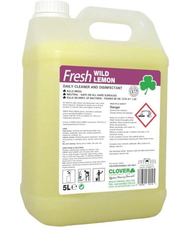 Clover Chemicals Fresh Wild Lemon Daily Cleaner and 750ml Trigger Bottle - Buy Online on GoSupps.com