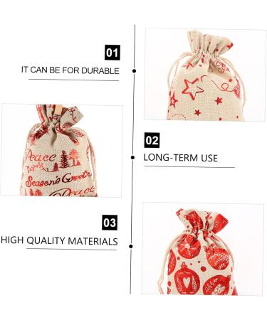 FOMIYES 48 Pcs Countdown Candy Bag Christmas Advent Calendar Bags Christmas Countdown Calendar Tag Wood - Buy Online on GoSupps.com