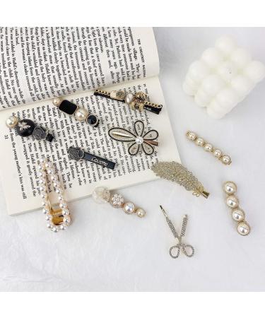 Smavles 16-Piece Pearl Hair Clips Set - Metal Hair Accessories for Weddings Birthdays Parties & Everyday Use - Buy Online on GoSupps.com