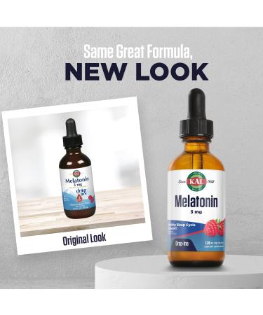 KAL Melatonin 3mg Raspberry Flavor - Natural Sleep Aid (1.85 fl oz) - Buy Online on GoSupps.com