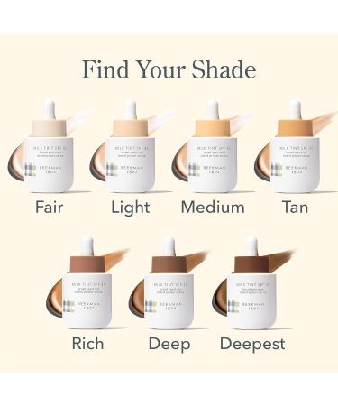 Beekman 1802 Milk Tint Face SPF 43 - Oxybenzone Free Tinted Mineral Sunscreen & Moisturizer for Sensitive Skin - Cruelty Free Makeup Primer - 1 oz - Buy Online on GoSupps.com