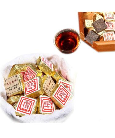 Puer Tea Mini Brick Tea Bulk Ripe 1Pc/Cup 50g-500g Puerh Tea Bohai Square Yunnan (500g)