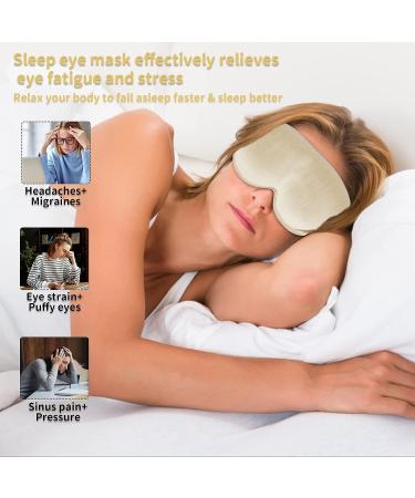 100% Mulberry Silk Sleeping Mask - Adjustable Eye Mask for Women and Men - Ideal for Travel, Home, and Office - Black (3D Gold) - Buy Online on GoSupps.com