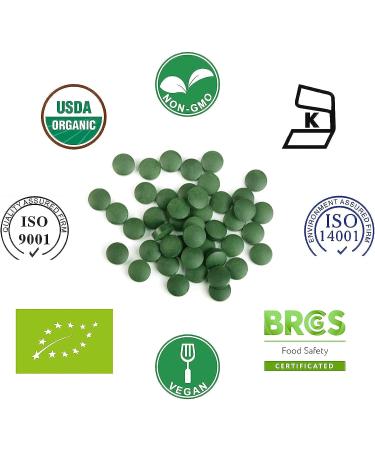 Organic Raw Chlorella Tablets 4.4oz (125g) - Vegan Protein & Vitamin Rich Supplement - Buy Online on GoSupps.com