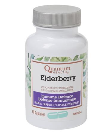 Quantum Health Elderberry Supplement Capsules, Powerful Immune Support, 60 Ct. 60 Count (Pack of 1) - Buy Online on GoSupps.com