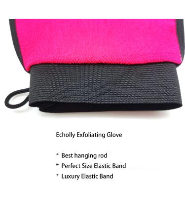 Echolly Deep Peeling Mitt - Hot Pink Body & Face Exfoliating Glove | Best Dead Skin Remover for Men & Women - Buy Online on GoSupps.com