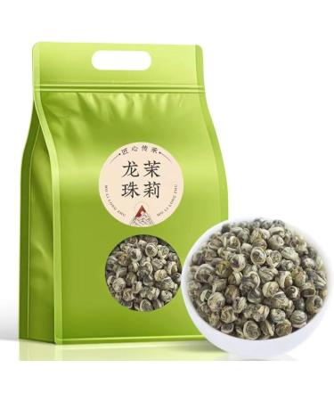 HQZM Premium Chinese Green Tea Jasmine Longzhu Tea 125gBag Strong Fragrance Loose Leaf Tea - Buy Online on GoSupps.com