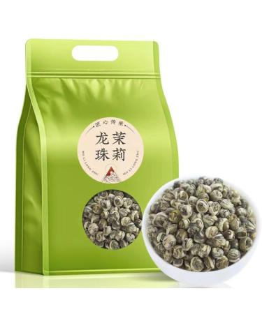 Th Vert Chinois De Qualit Sup rieure Th Longzhu Au Jasmin 125g / Sachet De Feuilles De Th En Vrac Au Parfum Puissant