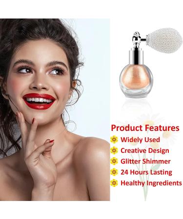 Champagne Gold Highlighter Powder Mist - Face, Hair & Body Glitter Spray - Buy Online on GoSupps.com