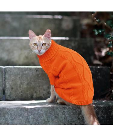 Buy Alagirls Winter Soft Breathable Dog Sweater | Warm Classic Turtleneck Pet Clothing for Large Dogs | Christmas Orange Outfit XXL - Buy Online on GoSupps.com