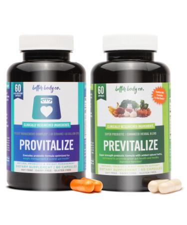 [PACK of 2] Original Slim Gut Bundle | Provitalize & Previtalize Bundle - Natural Menopause Probiotic and Prebiotic